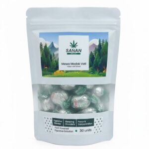 Sanan Mewa Modak Vati – Cannabis Edible (10500mg | 30 Pieces)